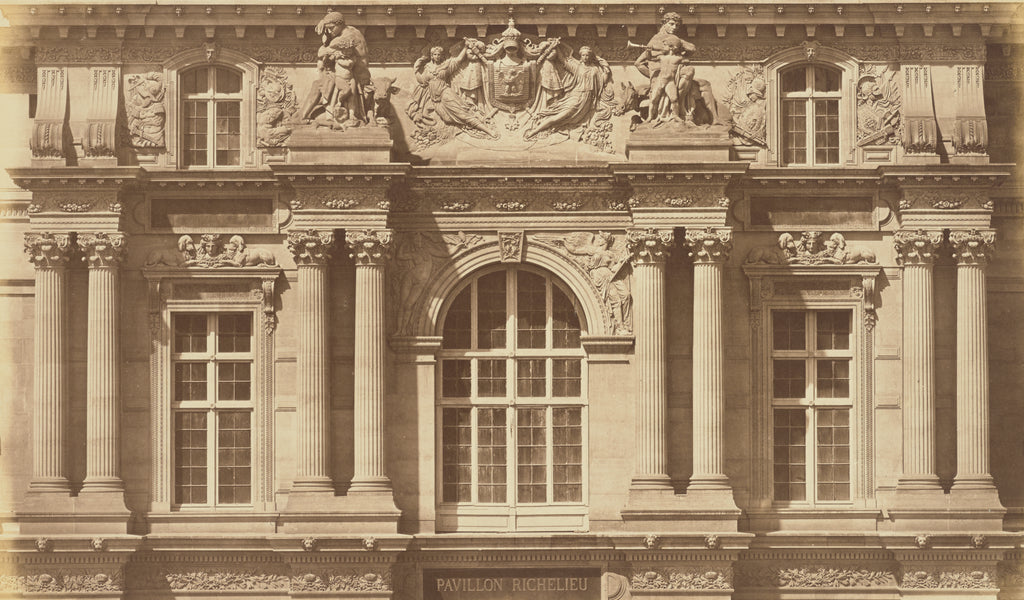 edouard Baldus:[The First Floor of the Pavillon Richelieu, L, Poster Print Wall Art