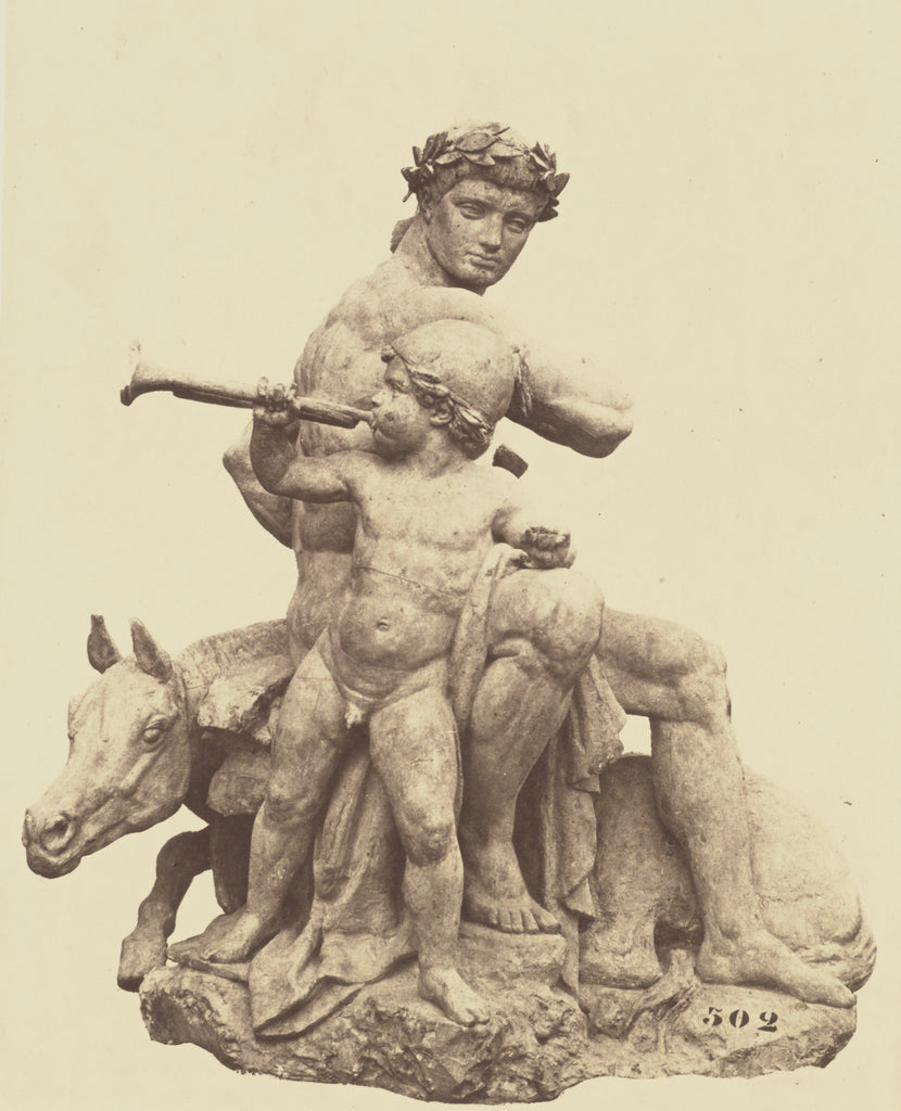 edouard Baldus:["La Victoire", Sculpture by Antoine-Louis Ba, Poster Print Wall Art