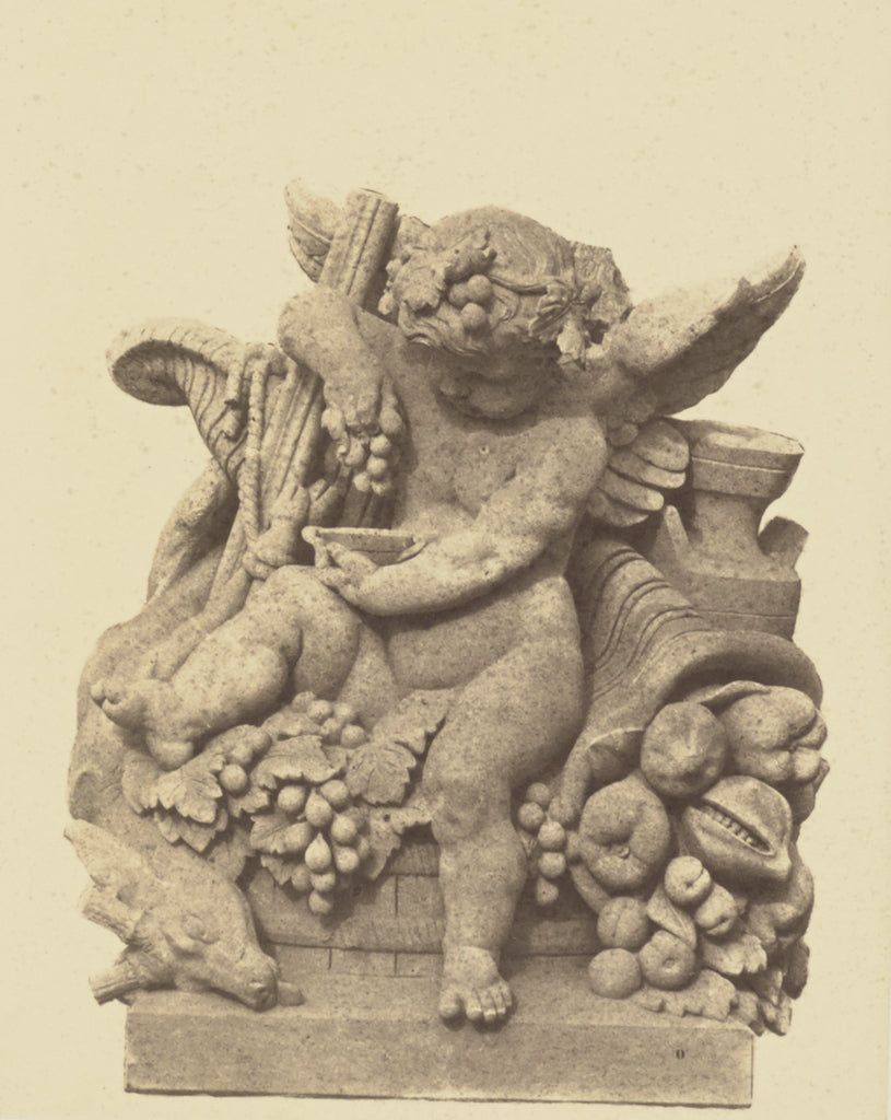edouard Baldus:["L'Automne", Sculpture by Alexandre Schoenew, Poster Print Wall Art