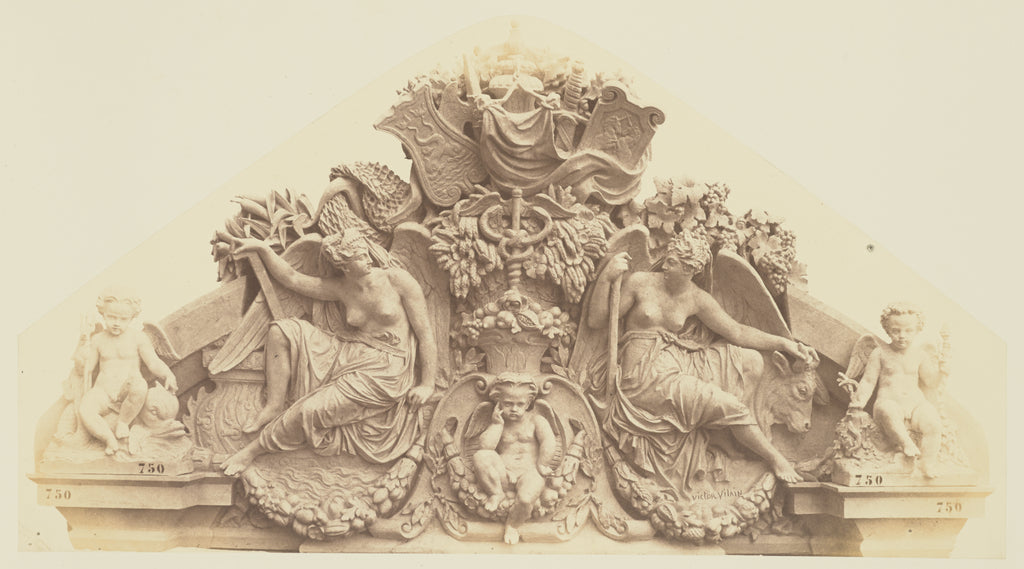 edouard Baldus:["La Terre et l'Eau", Sculpture by Victor Vil, Poster Print Wall Art