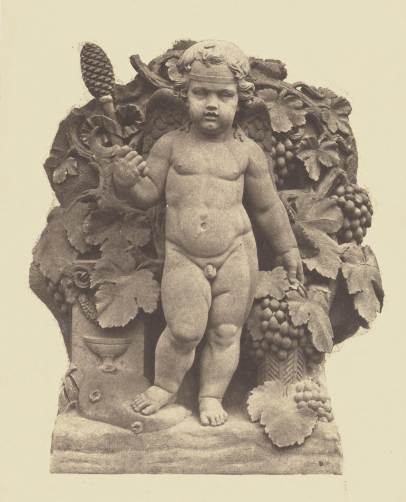 edouard Baldus:["La Vendange", Sculpture by Jacques Françoi, Poster Print Wall Art