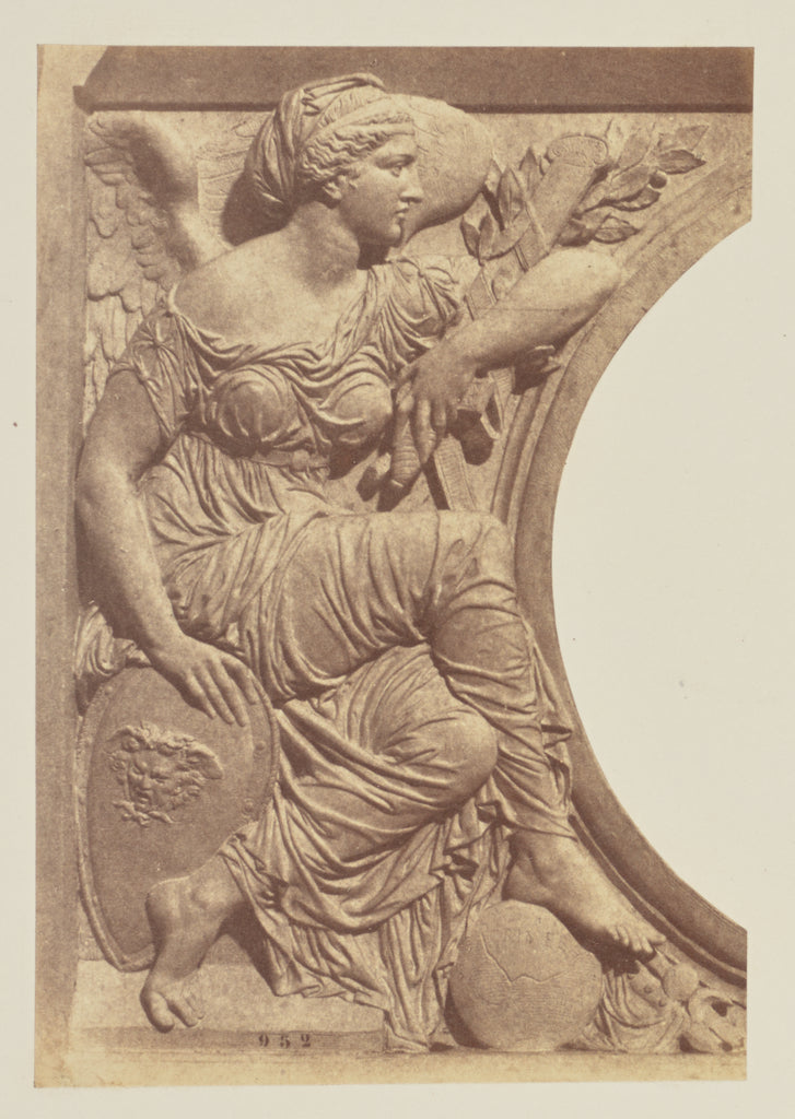 edouard Baldus:["La Guerre", Sculpture by Jules Cavelier, De, Poster Print Wall Art