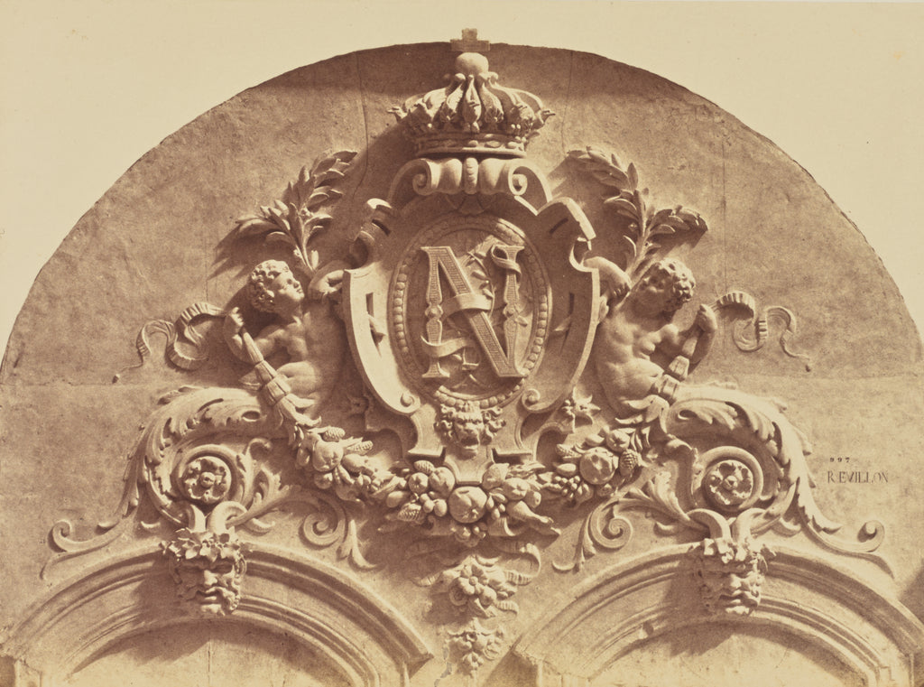edouard Baldus:[Decorative Element by Jean-Marie-Bienaimé B, Poster Print Wall Art