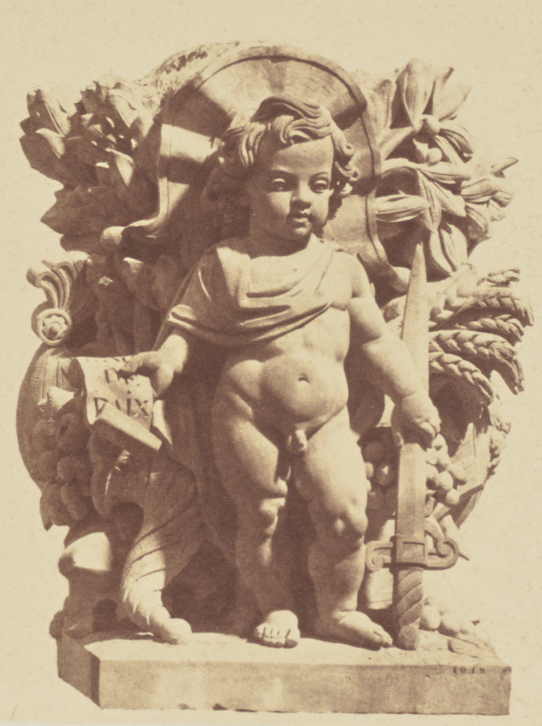 edouard Baldus:["La Paix", Sculpture by Cavasse, Decoration , Poster Print Wall Art