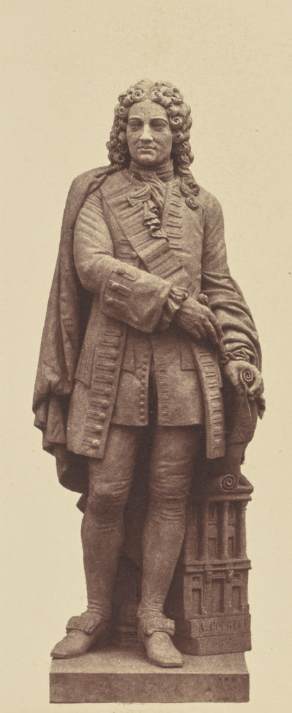 edouard Baldus:["Gabriel", Statue by Augustin Courtet, Decor, Poster Print Wall Art