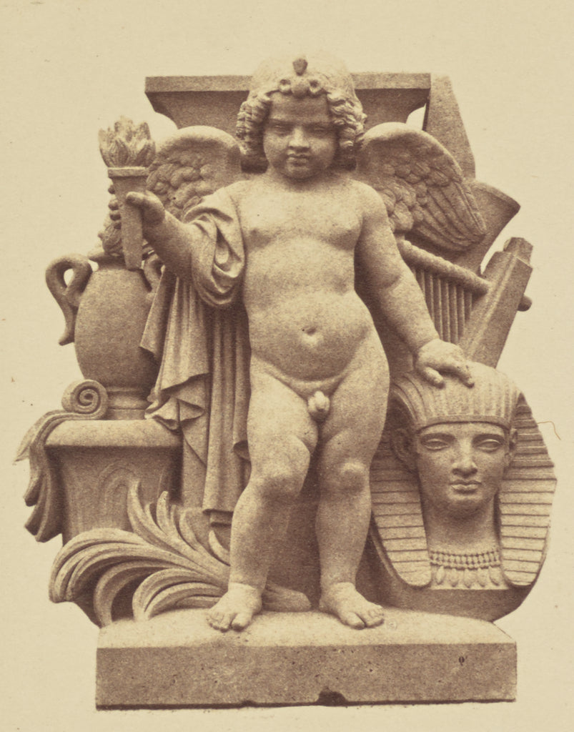 edouard Baldus:["L'Art égyptien", Sculpture by François Ga, Poster Print Wall Art