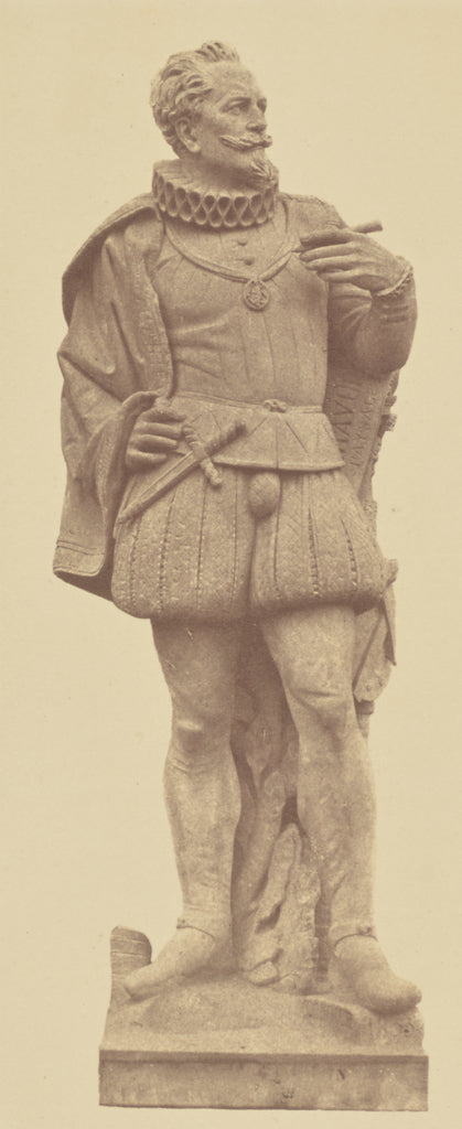 edouard Baldus:["Dupérac", Statue by Charles Cordier, Decor, Poster Print Wall Art