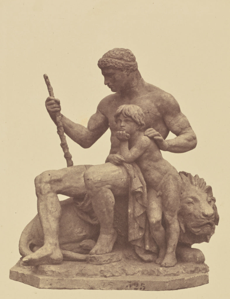 edouard Baldus:["La Force", Sculpture by Antoine-Louis Barye, Poster Print Wall Art