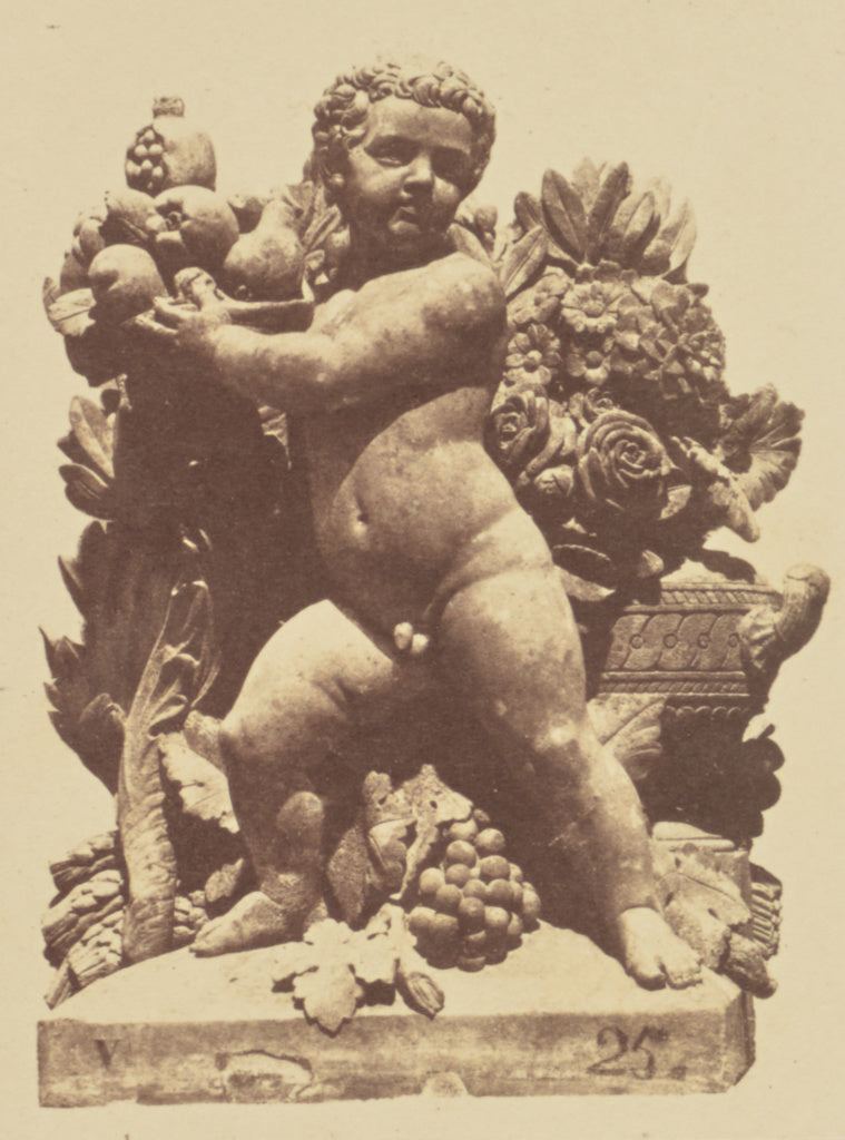 edouard Baldus:["L'Abondance", Sculpture by André Vauthier-, Poster Print Wall Art