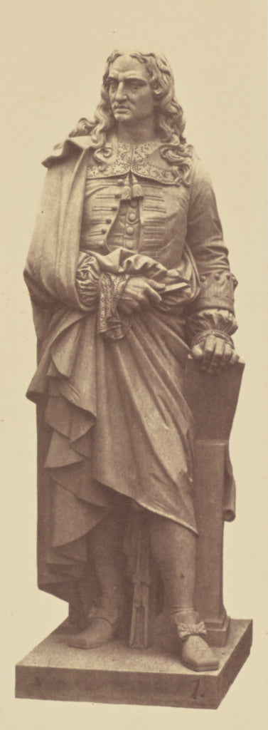 edouard Baldus:["Audran", Statue by Jacques Maillet, Decorat, Poster Print Wall Art
