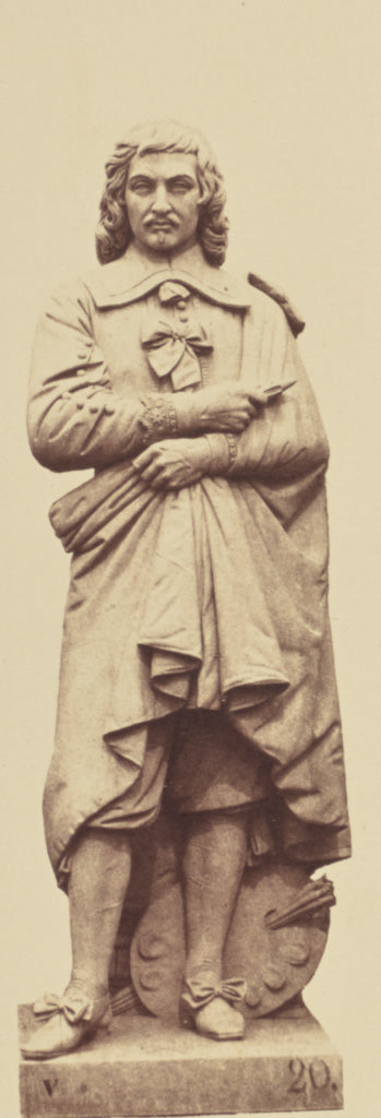 edouard Baldus:["Le Sueur", Statue by Aristide Husson, Decor, Poster Print Wall Art