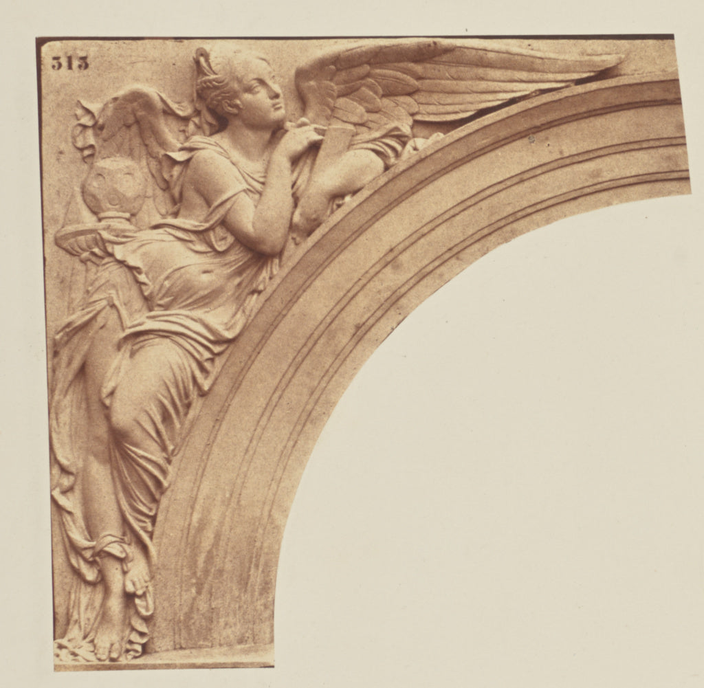 edouard Baldus:["La Géométrie", Sculpture by Jean-Baptiste, Poster Print Wall Art