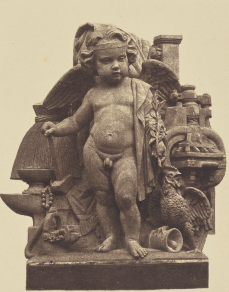 edouard Baldus:["L'Industrie", Sculpture by Célestin Anatol, Poster Print Wall Art