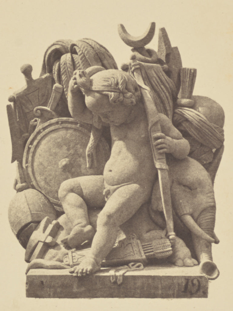 edouard Baldus:["L'Asie", Sculpture by Carl Elshoecht, Decor, Poster Print Wall Art