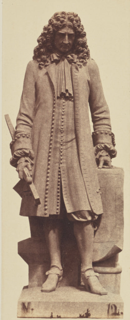 edouard Baldus:["Bruant", Statue by Armand Toussaint, Decora, Poster Print Wall Art