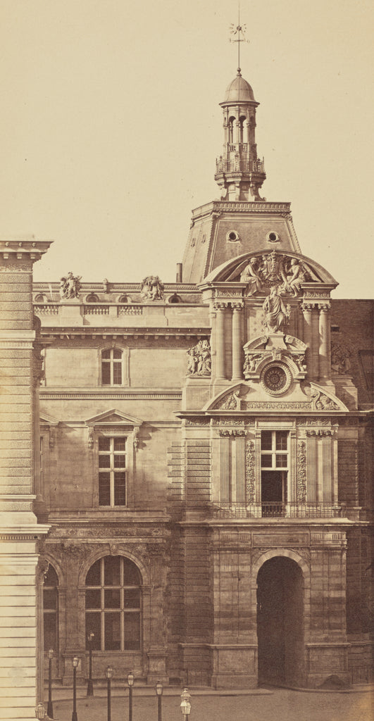 edouard Baldus:[The Pavillon de Lesdiguières, Louvre, Paris, Poster Print Wall Art