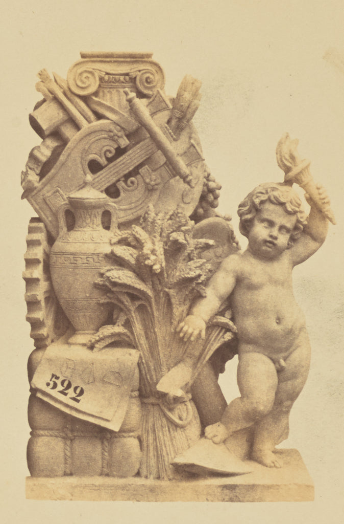 edouard Baldus:["La Paix", Sculpture by Antoine Etex, Decora, Poster Print Wall Art