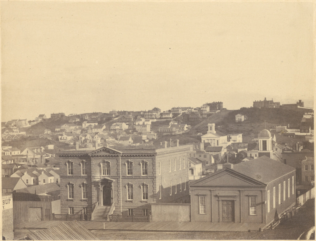 George R. Fardon:View from Kearny Street - in the Foreground, Poster Print Wall Art