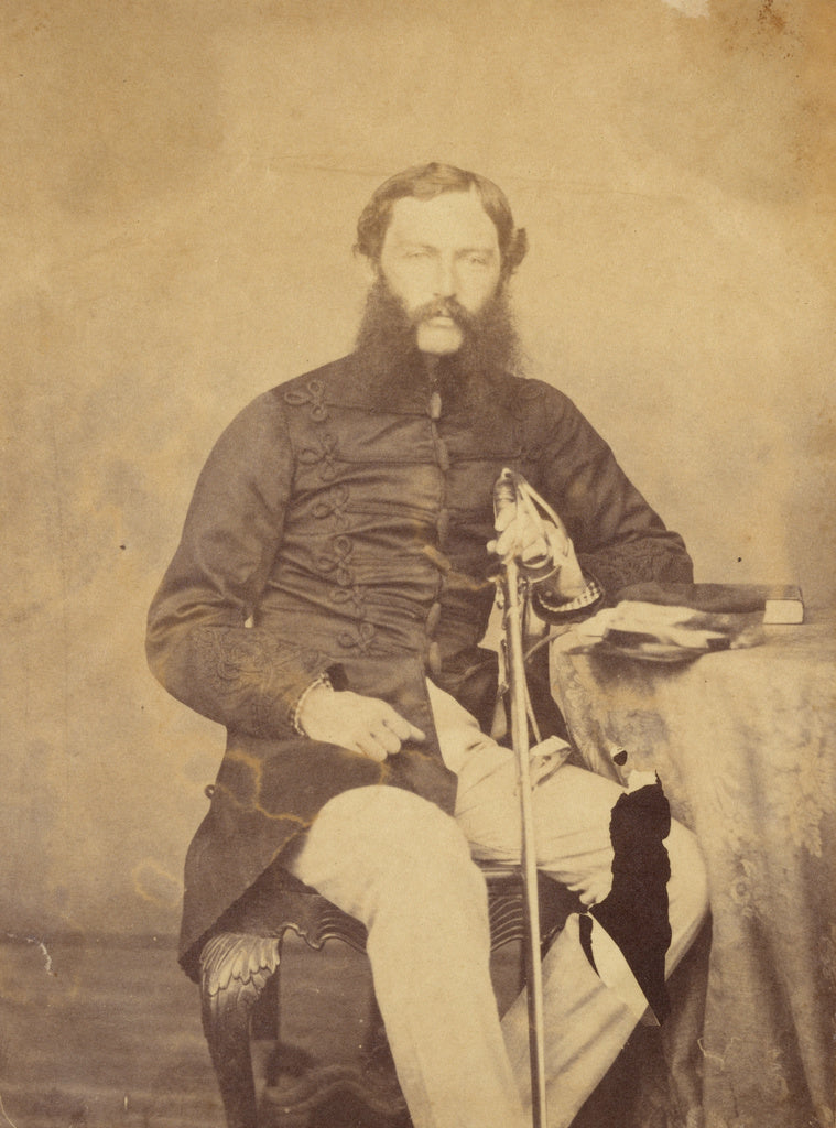 Felice Beato:Major Desborough, Poster Print Wall Art
