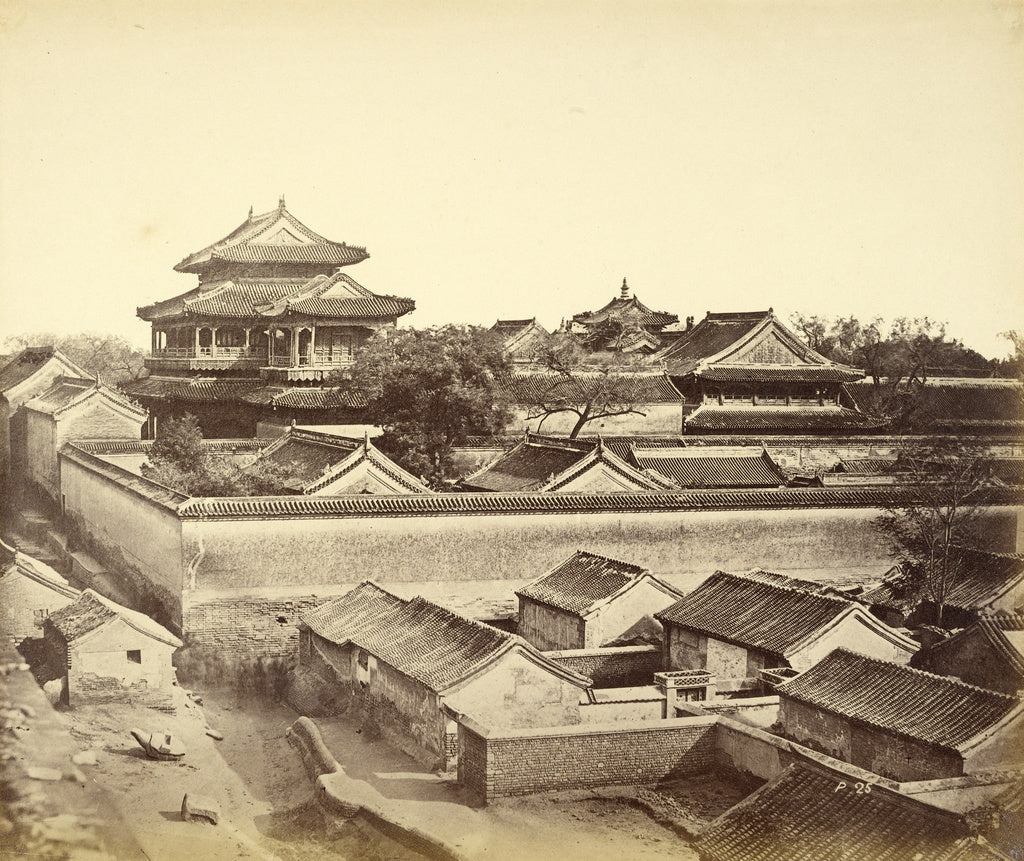 Felice Beato:[First view seen in Peking taken from Anting Ga, Poster Print Wall Art