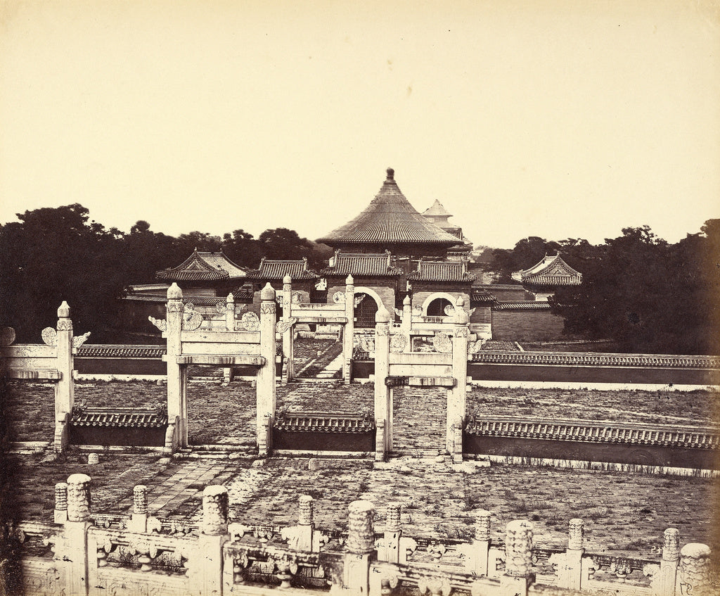 Felice Beato:Interior and Arches of the Temple of Heaven, Wh, Poster Print Wall Art