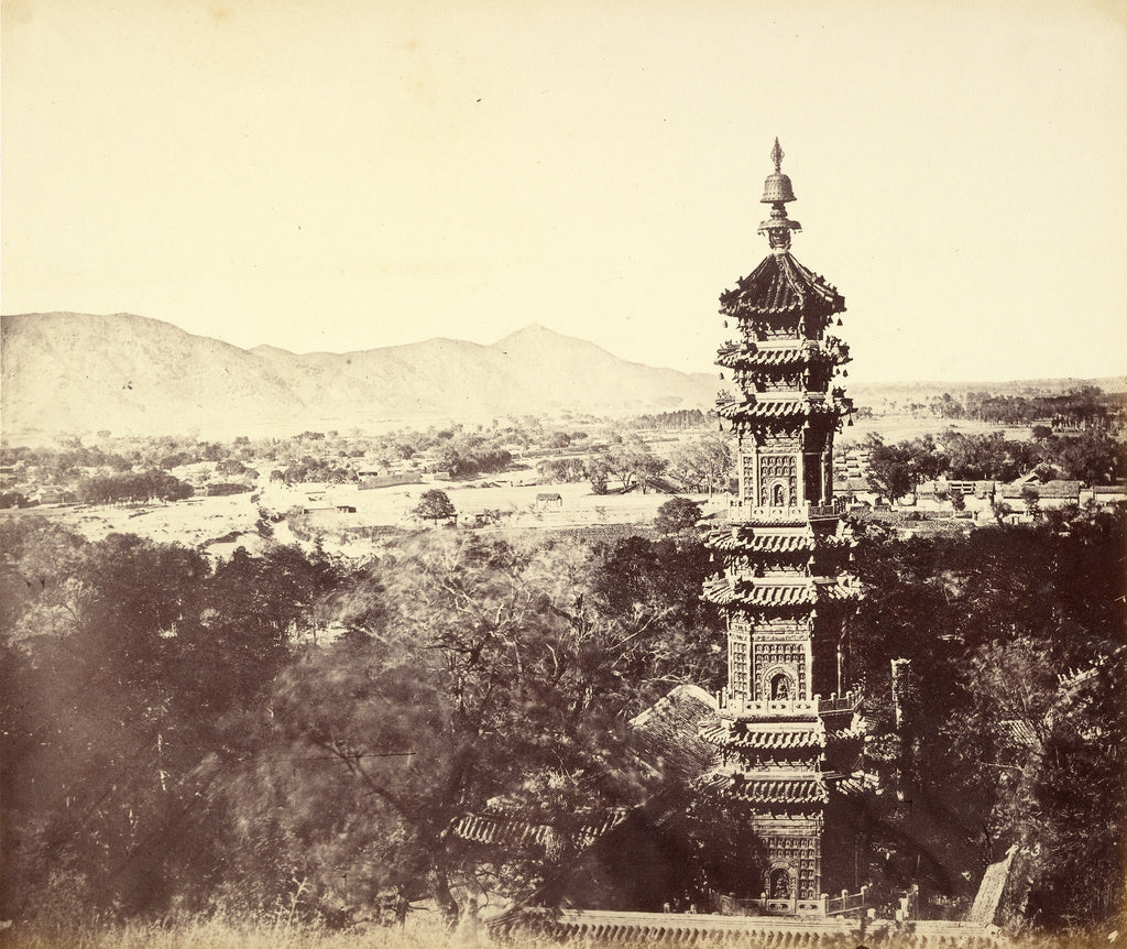 Felice Beato:[View of the Summer Palace, Yuen-Ming-Yuen, sho, Poster Print Wall Art