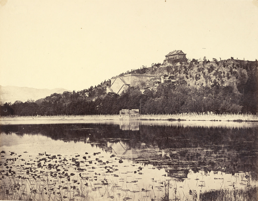 Felice Beato:View of the Imperial Summer Palace, Yuen-Ming-Y, Poster Print Wall Art