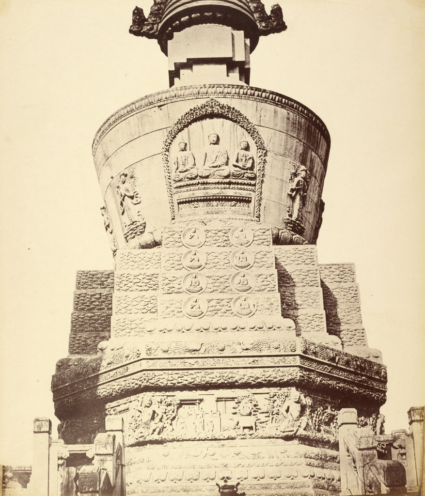 Felice Beato:[Architectural View of the Lama Temple near Pek, Poster Print Wall Art