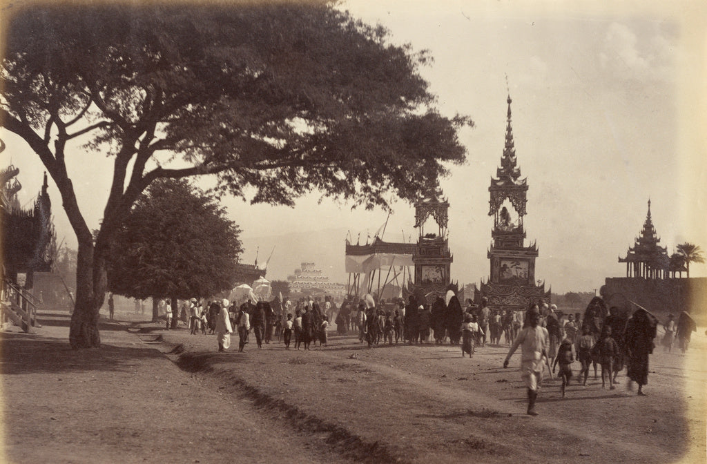 Felice Beato:Bhong Yee's Funeral Procession, Poster Print Wall Art