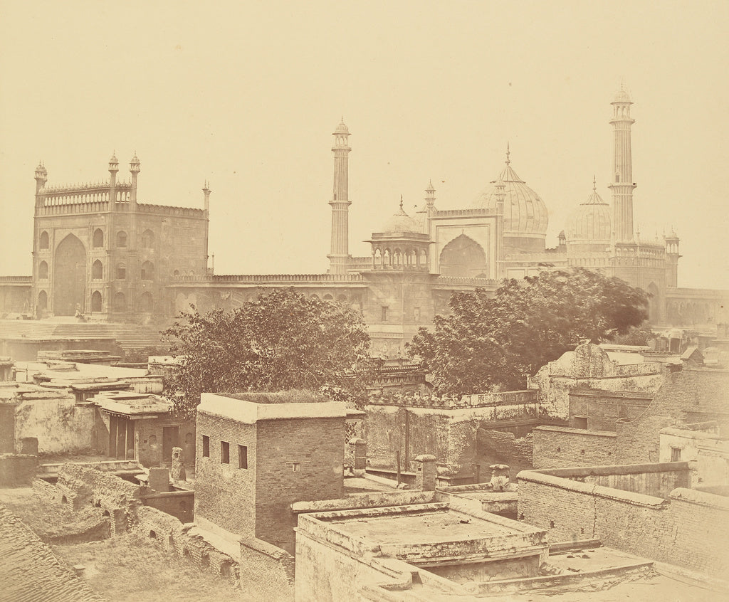 Felice Beato:[Entrance to the Large Mosque of Jumma Musjid i, Poster Print Wall Art