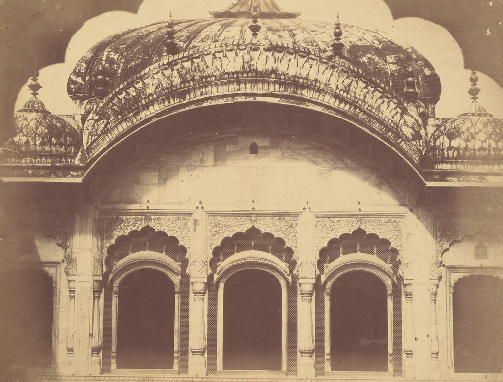 Charles Moravia:[Exterior of the Crystal Throne in the Dewan, Poster Print Wall Art