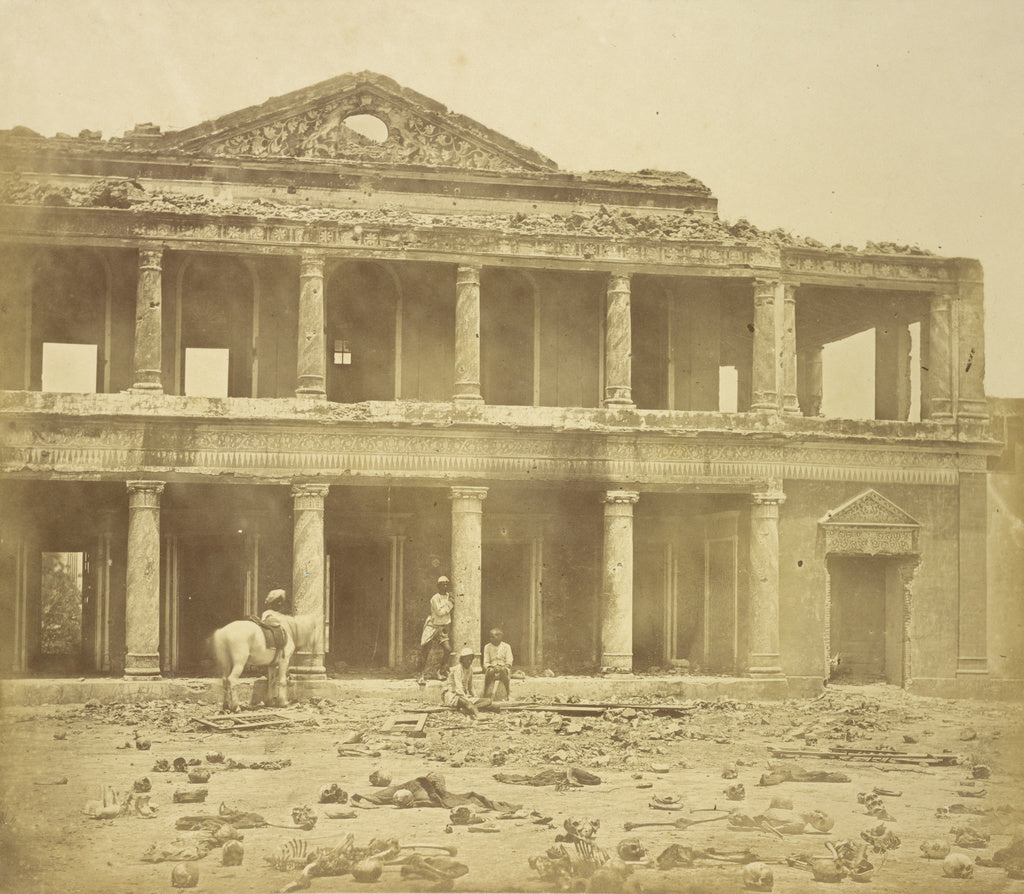 Felice Beato:[Interior of the Secundrabagh After the Slaught, Poster Print Wall Art