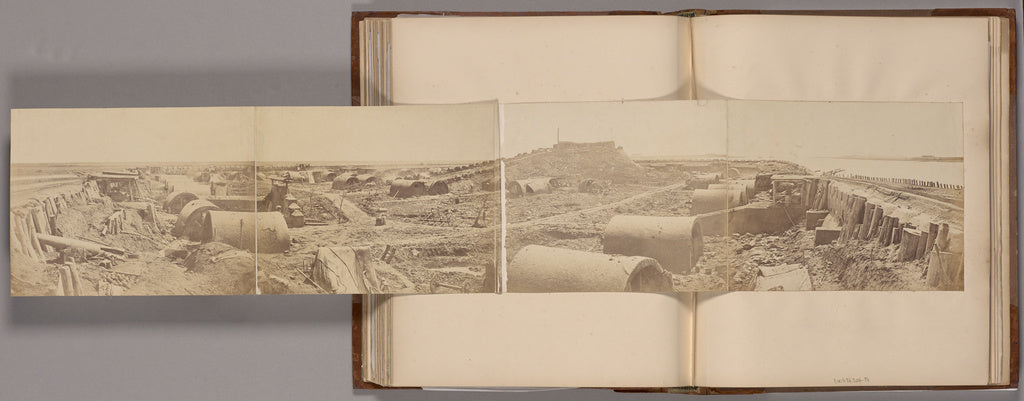 Felice Beato:[Rear of the Taku North Fort After Its Capture , Poster Print Wall Art
