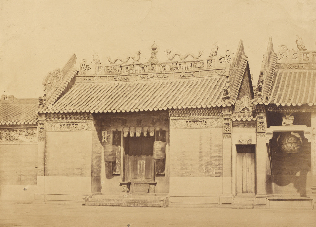 Felice Beato:Joss House, Canton, Poster Print Wall Art