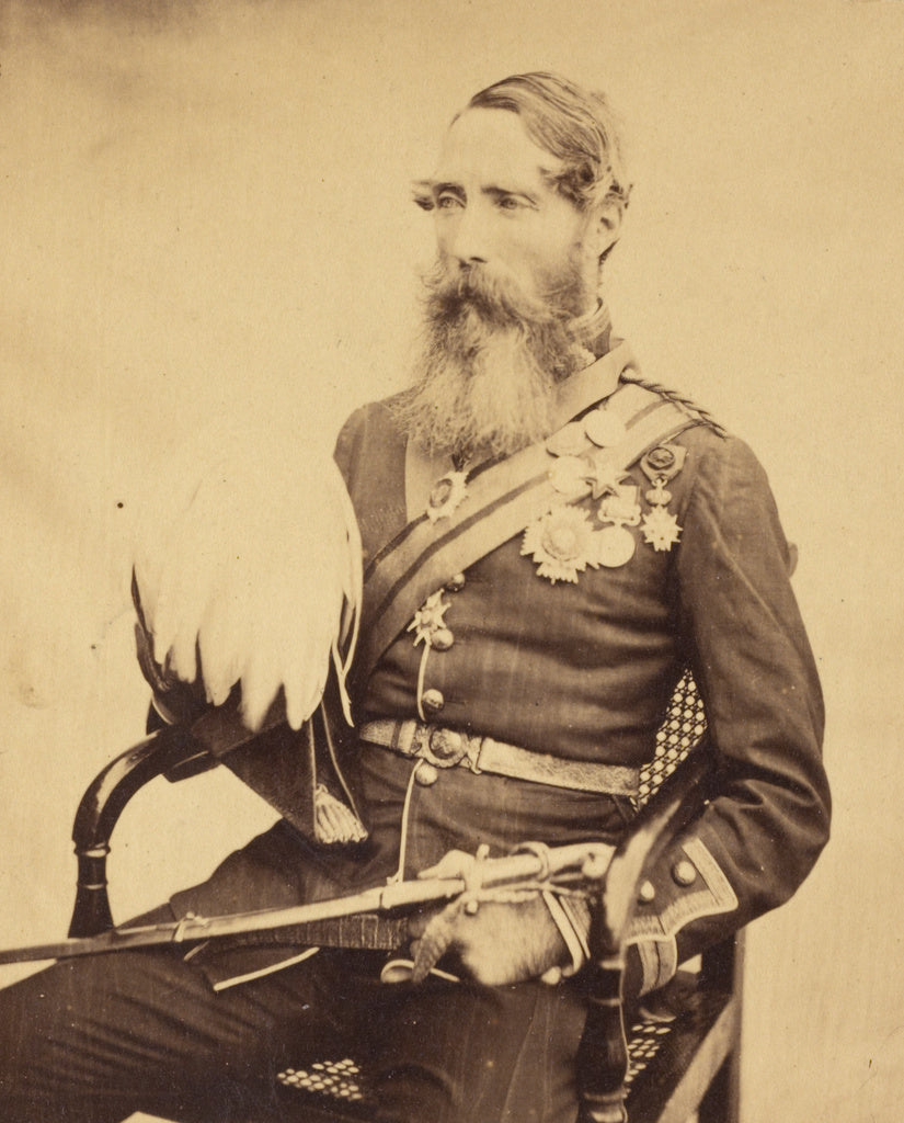 Felice Beato:[Portrait of Brigadier General Sir Charles Van , Poster Print Wall Art