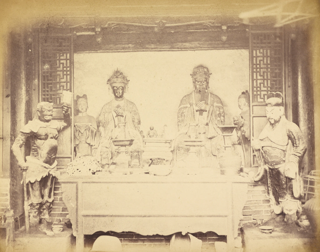 Felice Beato:[Headquarter House, 1st Division, Pehtang, Chin, Poster Print Wall Art