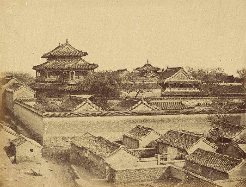 Felice Beato:First View seen in Pekin Taken from Antin Gate,, Poster Print Wall Art