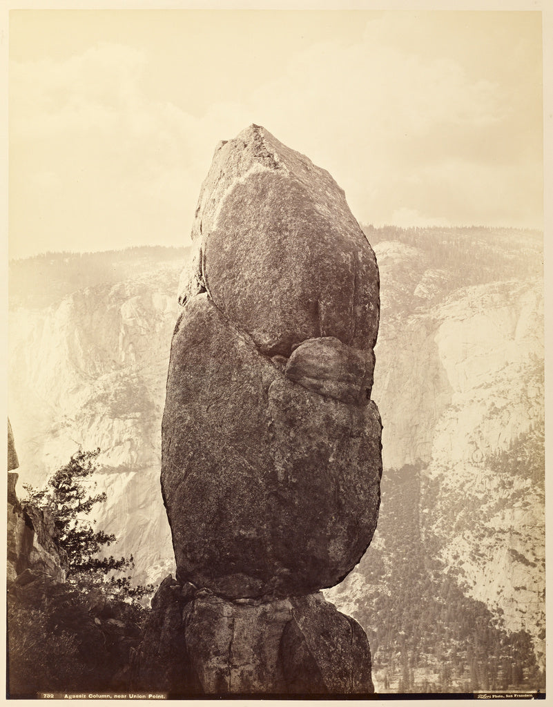 Carleton Watkins:Agassiz Column, near Union Point, Poster Print Wall Art