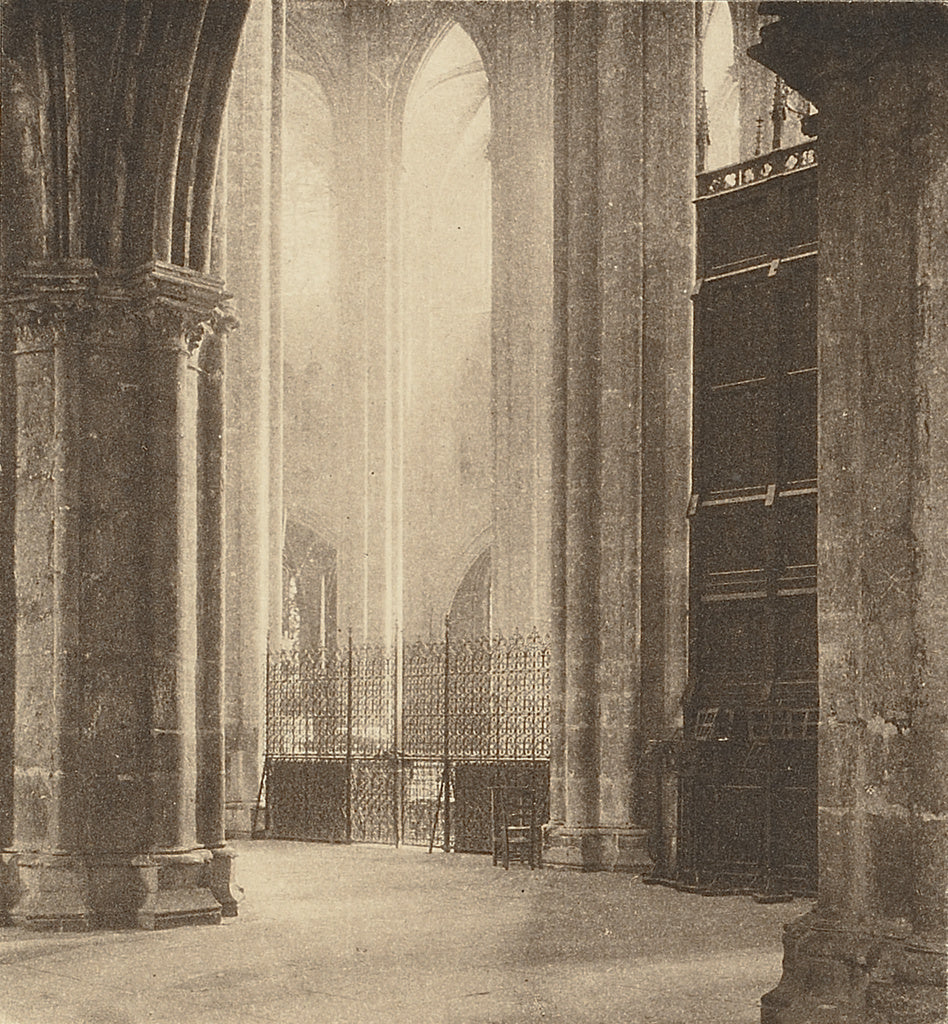 Frederick H. Evans:Height and Light in Bourges Cathedral, Poster Print Wall Art