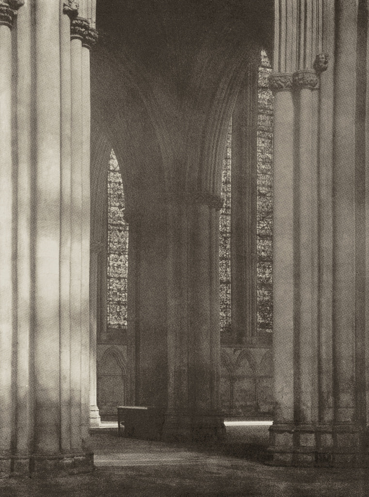 Frederick H. Evans:York Minster: Into the North Transept, Poster Print Wall Art