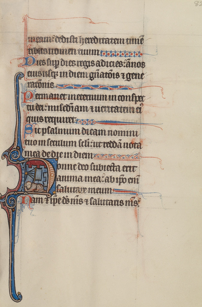 Bute Master:Initial E: A Monk Crushed by a Fallen Tower, Poster Print Wall Art