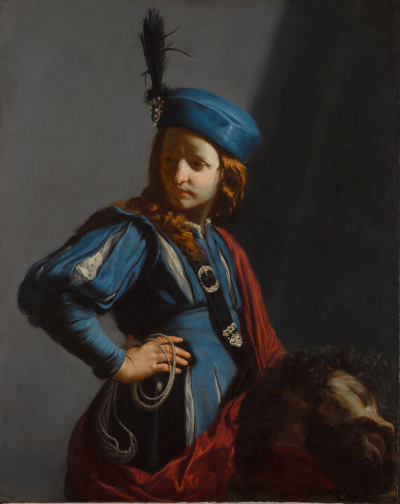 Guido Cagnacci:David with the Head of Goliath, Poster Print Wall Art