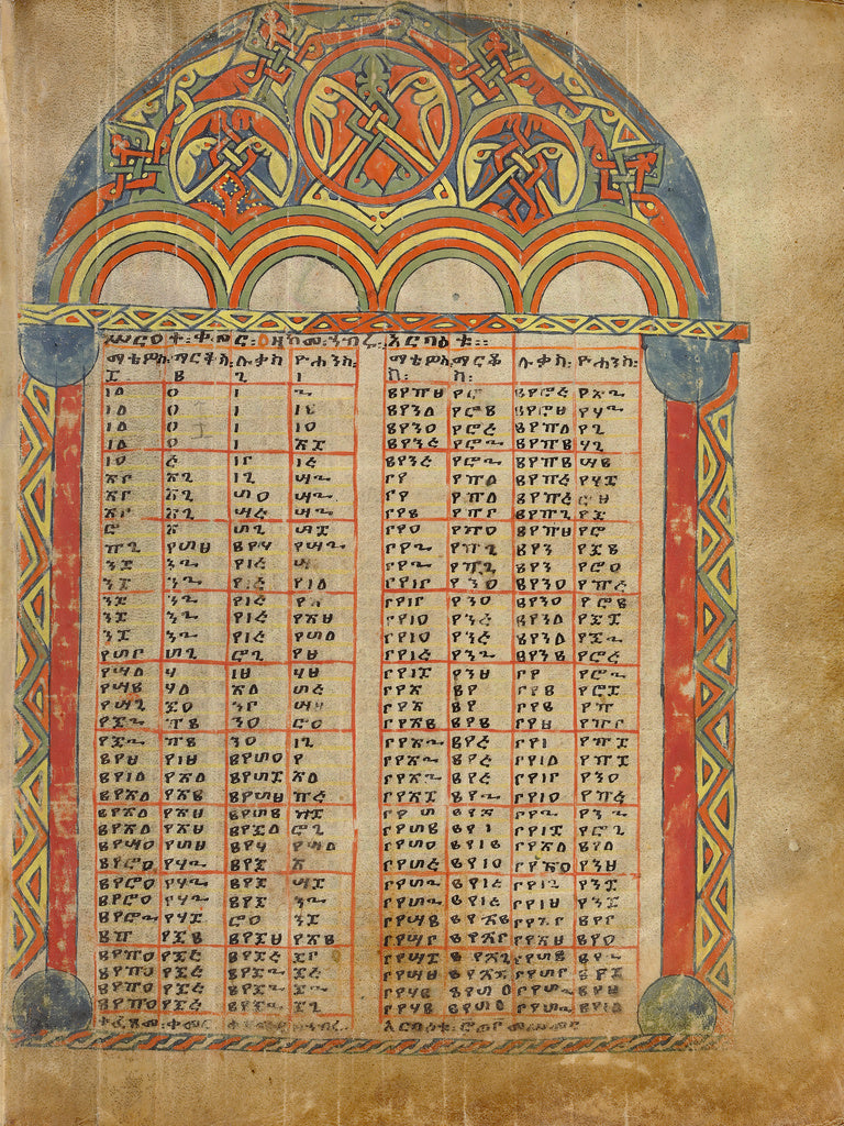 Unknown:Gospel book (text in Ge’ez), Poster Print Wall Art