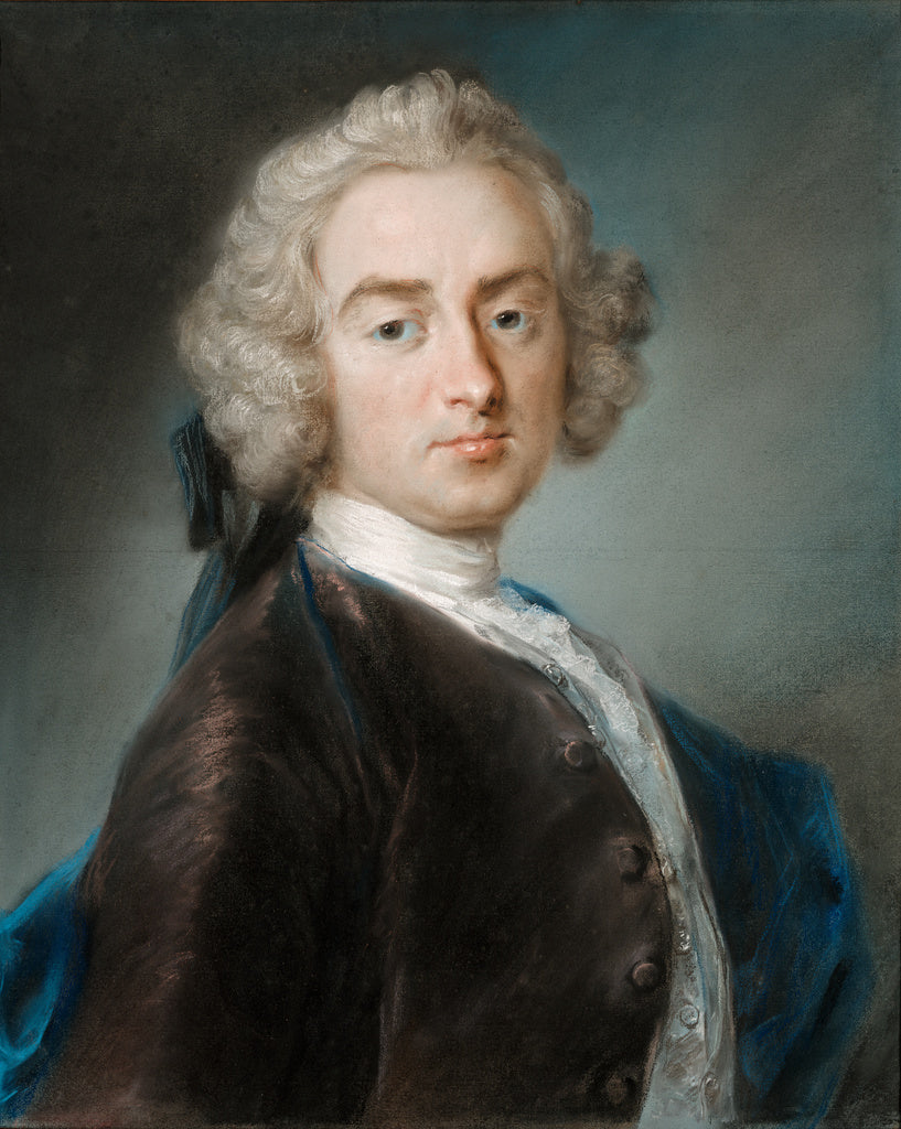 Rosalba Carriera:Sir James Gray, 2nd Bt., Poster Print Wall Art