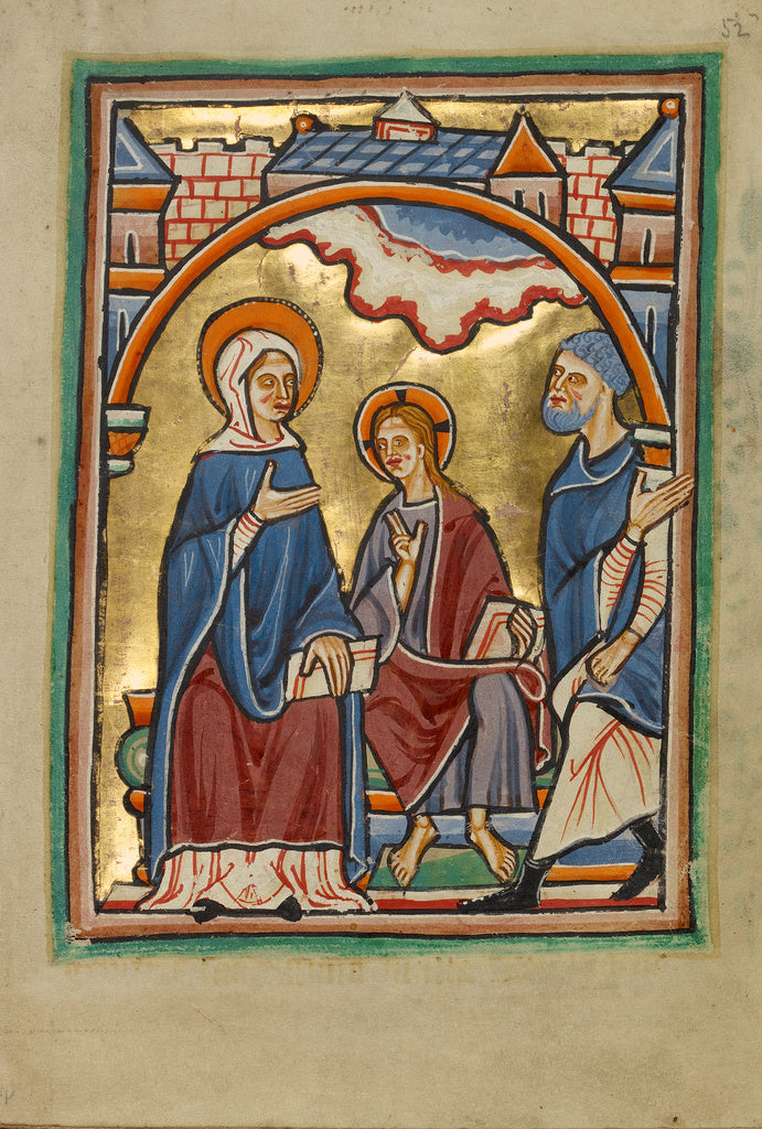 Unknown:Christ Blessing His Parents, Poster Print Wall Art