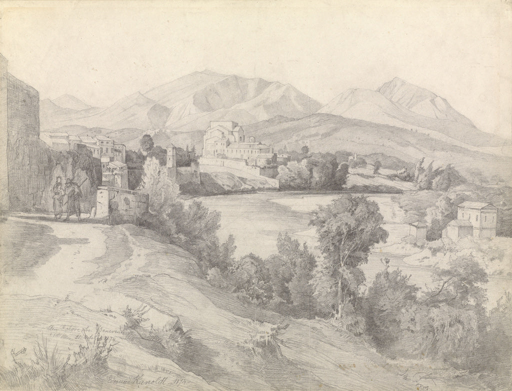 Edmund Kanoldt:View of Benevento, Poster Print Wall Art