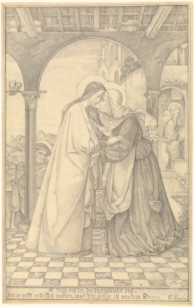 Theodor Rehbenitz:The Visitation, Poster Print Wall Art