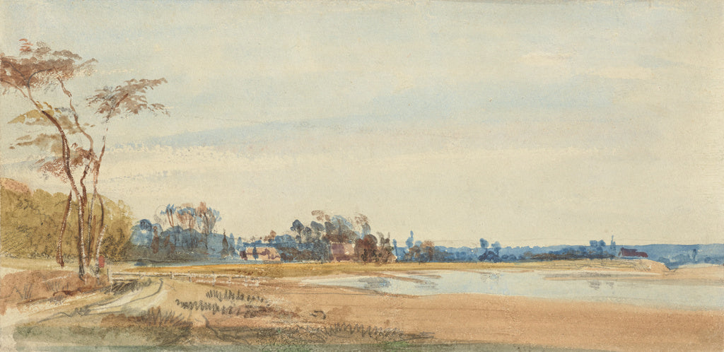 Richard Parkes Bonington:The Salt Marshes near Trouville, Poster Print Wall Art