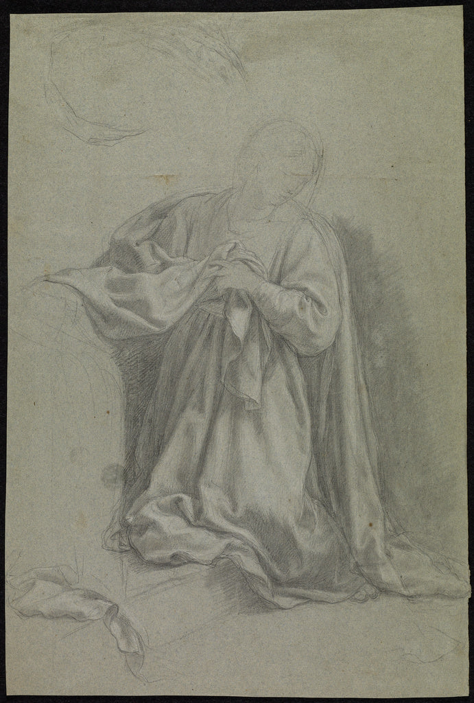 Francisco Bayeu y Subias:The Virgin Annunciate, Poster Print Wall Art
