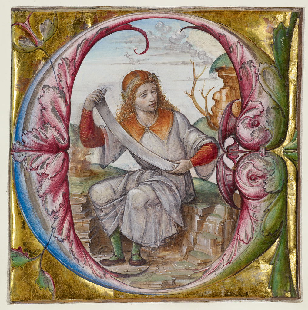 Master B.F.:Cutting from an antiphonal, Poster Print Wall Art